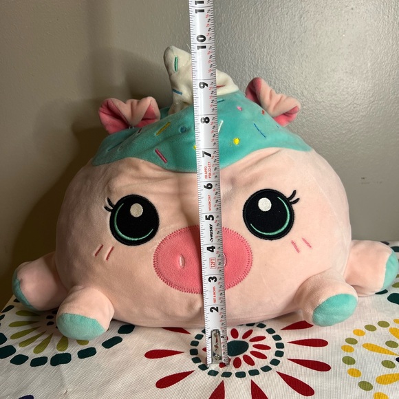 Smoochy Pals Pink Pig Cupcake Squishy Plush Stuffed Animal - Picture 5 of 5